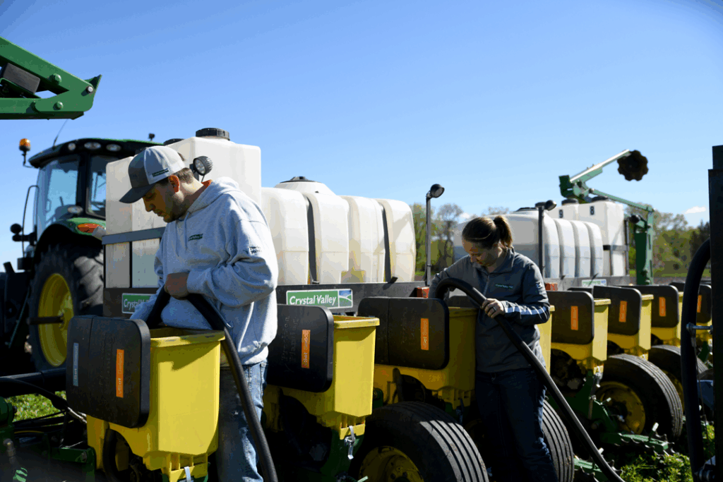 Crystal Valley - Becoming a Member - Precision agriculture team in the field